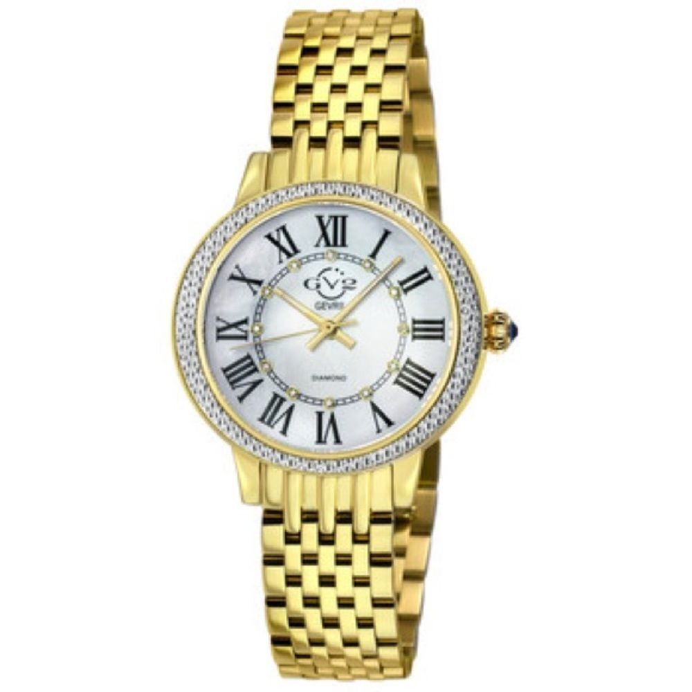 New Gerbil GV2 9106 Women's Astor Genuine Diamond Luxury Watch Limited Edition
